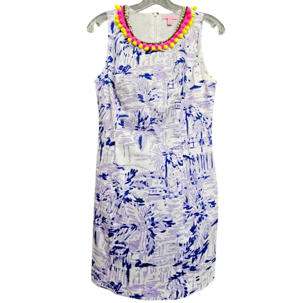 Nwot Lilly Pulitzer Mila Lilac Verban Rock The Dock Sleeveless Resort Dress - Picture 3 of 16
